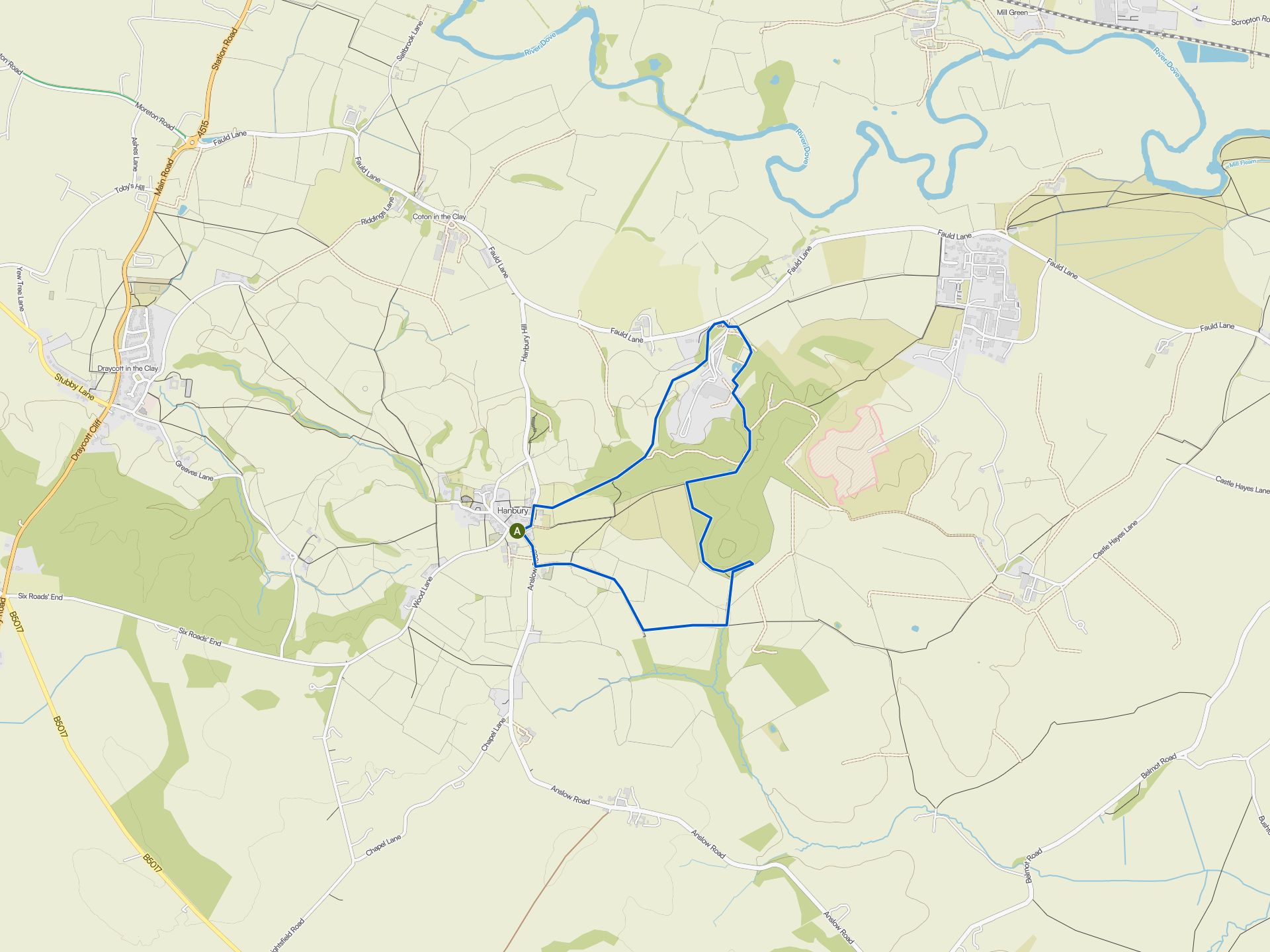 The best walks and hikes around Draycott In The Clay | Komoot